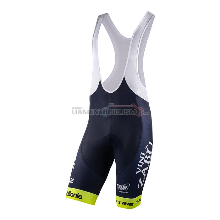 Abbigliamento Ciclismo Wanty-Gobert Cycling Team Manica Corta 2022 Bianco Blu